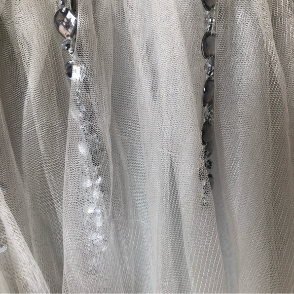 Jeweled Formal Dress with Slit - Picture 11 of 15